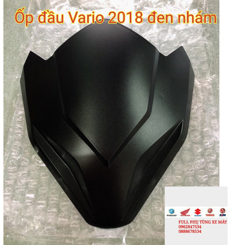 Ốp đầu đen nhám Honda Vario 125, Vario 150 đời 2018