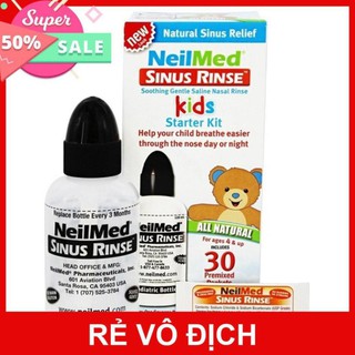 Bình rửa mũi Sinus Rinse kèm 30 gói muối cho bé