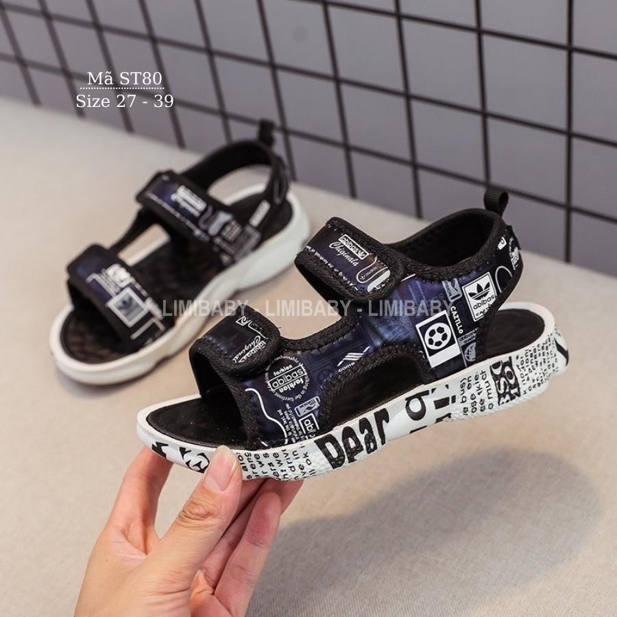 Dép sandal bé trai gái cao cấp - Dép quai hậu chống trơn chống vấp trẻ em 3 - 12 tuổi đi học đi chơi LIMIBABY ST80