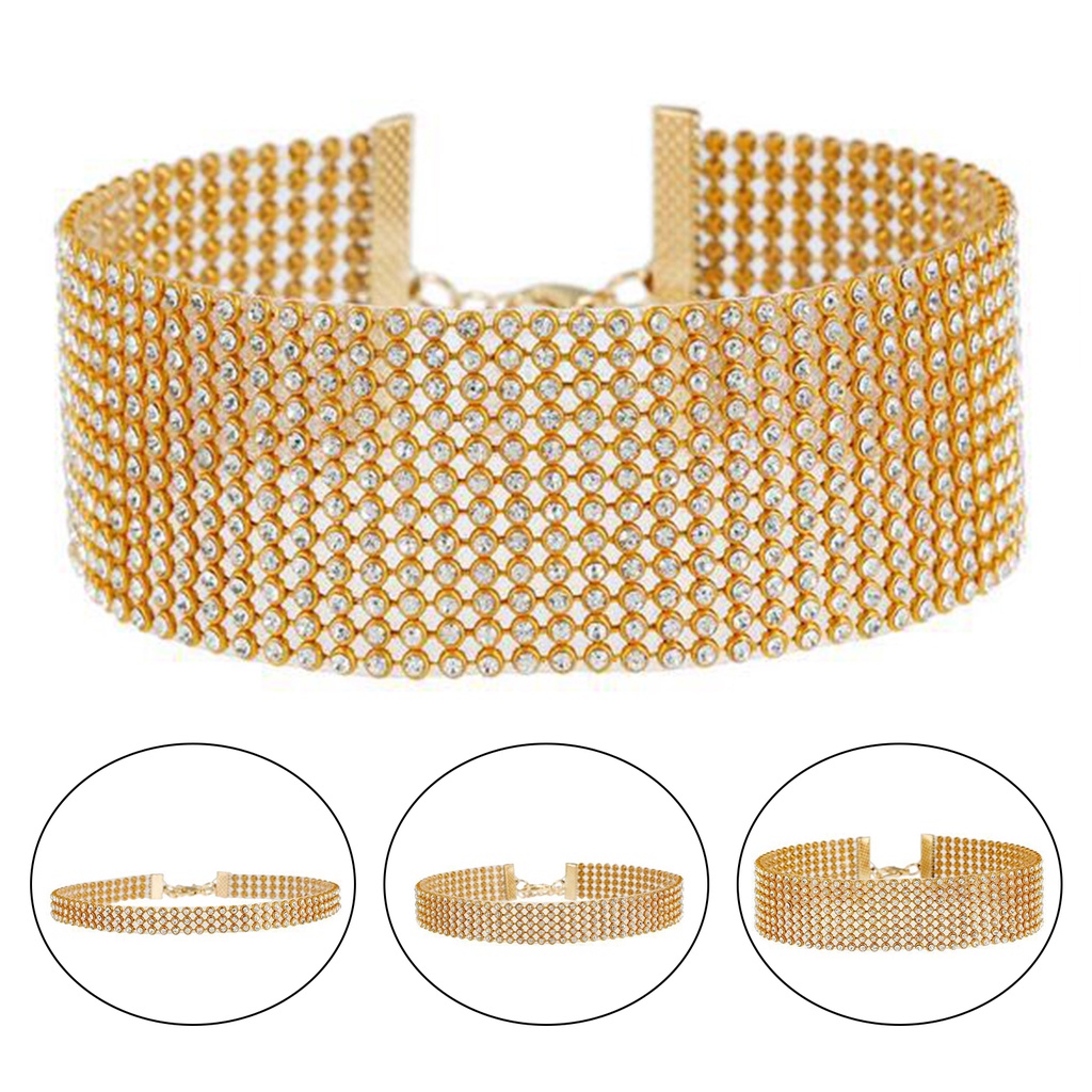 Vòng Cổ Choker Đính Đá Thời Trang Cho Nữ