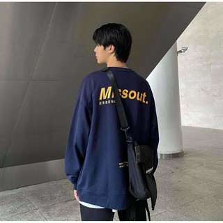 ÁO SWEATER MISSOUT XANH ĐEN,áo sweater unisex