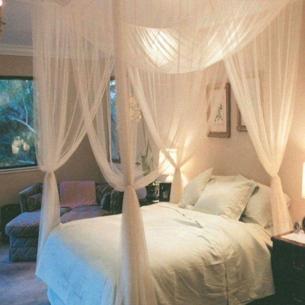 HARRIETT Màn Ngủ Chống Muỗi 4 Góc Thiết Kế Đơn Giản Thanh Lịch