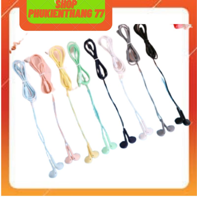Tai nghe nhạc nhét tai màu macaron U19 giao diện 3.5mm