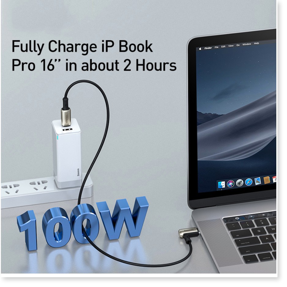 Cáp USB  Baseus Hammer Cable TYPE C  1.5 Mét , Công Suất 100W Tốc Độ Truyền Tải 10Gbps. Cho Macbook Ipad Pro