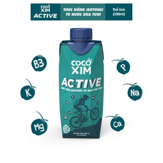 Nước dừa COCOXIM Active 330ml thùng 24 hộp