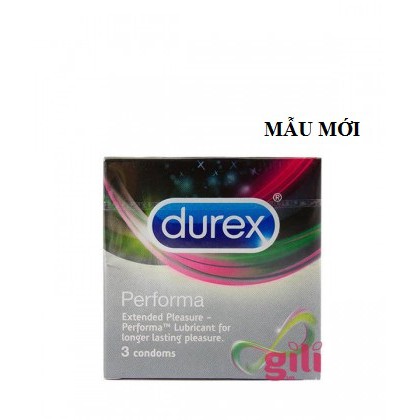 Bao Cao Su Kéo Dài Thời Gian Durex Performa Hộp 3 cái