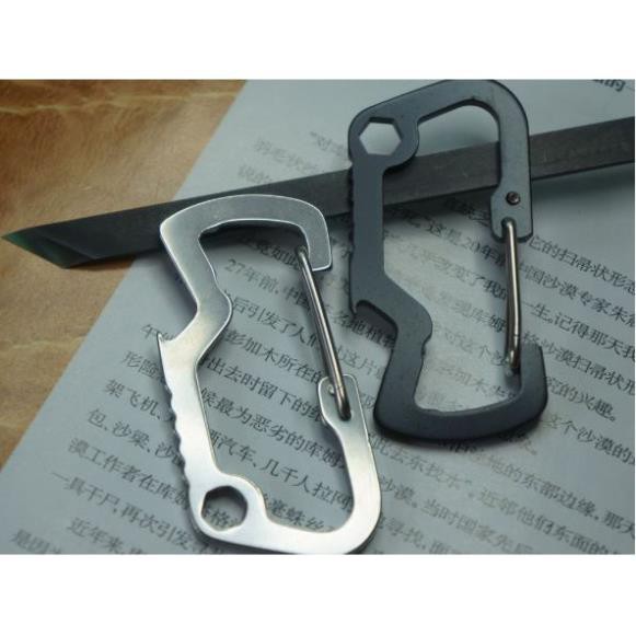 Móc khóa EDC Thép Không Gỉ - Màu Thép - Hàng Có Sẵn Trong Kho