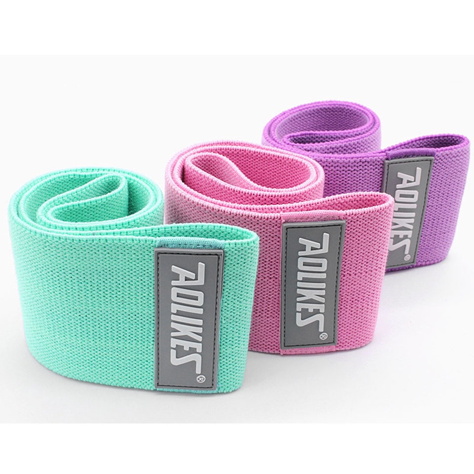 Aolikes Bộ 3 Dây Đai Kháng Lực Co Giãn Chống Trượt Dùng Tập Yoga / Thể Hình