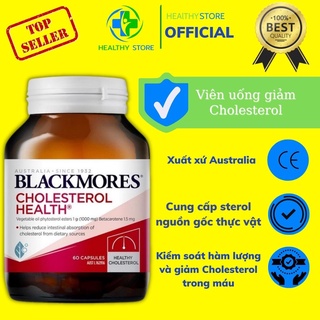 [Ưu đãi follower giảm ngay 10k] Blackmores Cholesterol Health hỗ trợ giảm mỡ máu lọ 60 viên