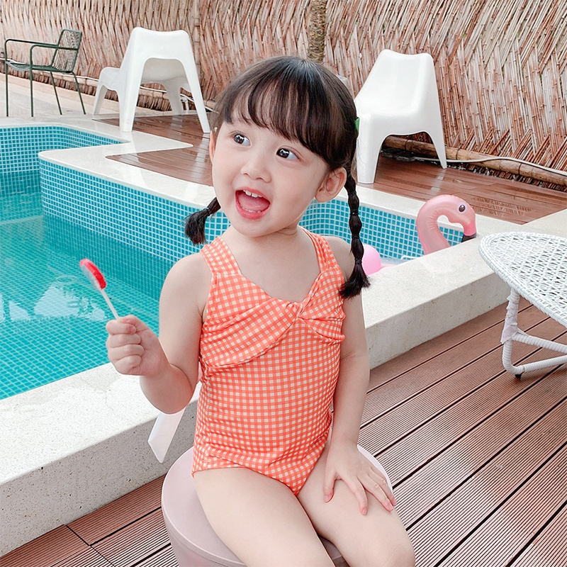 Bộ Bikini Tam Giác Dễ Thương Cho Bé Gái