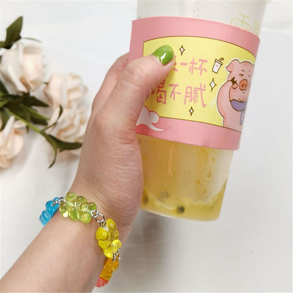 Vòng Tay Dây Rút Màu Sắc Cầu Vồng Xinh Xắn