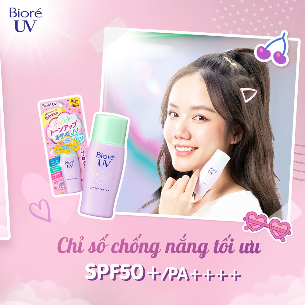 Sữa chống nắng hiệu chỉnh da Biore Tone Up UV Milk SPF50+/PA++++ 30ml