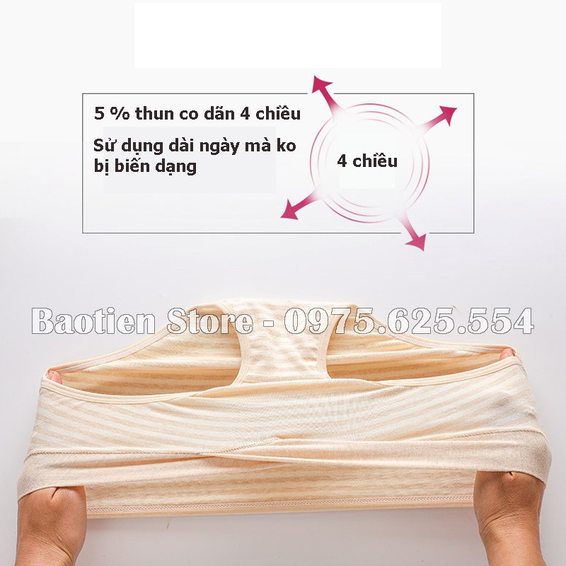 Combo 3 Quần Lót Bầu Cạp Chéo chất cotton kháng khuẩn, có thể mặc sau sinh, đồ lót bầu QL16