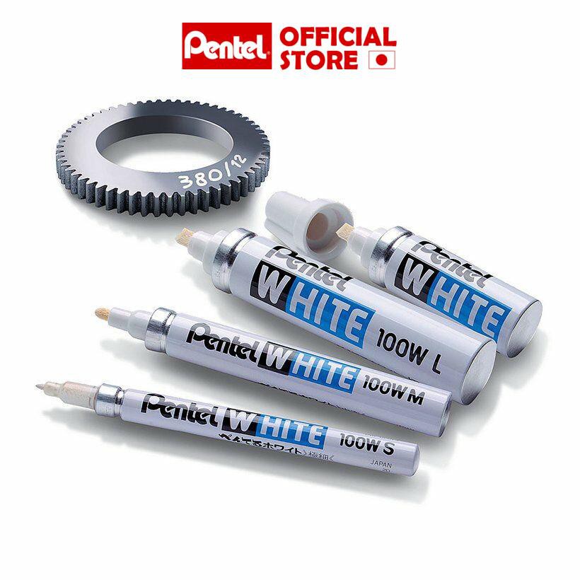 Bút Sơn Pentel X100W Màu Trắng Viết Được Trên Nhiều Chất Liệu