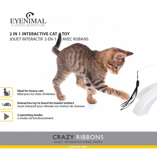 Đồ chơi cho mèo EYENIMAL  CRAZY RIBBONS (23.2x18x8cm)