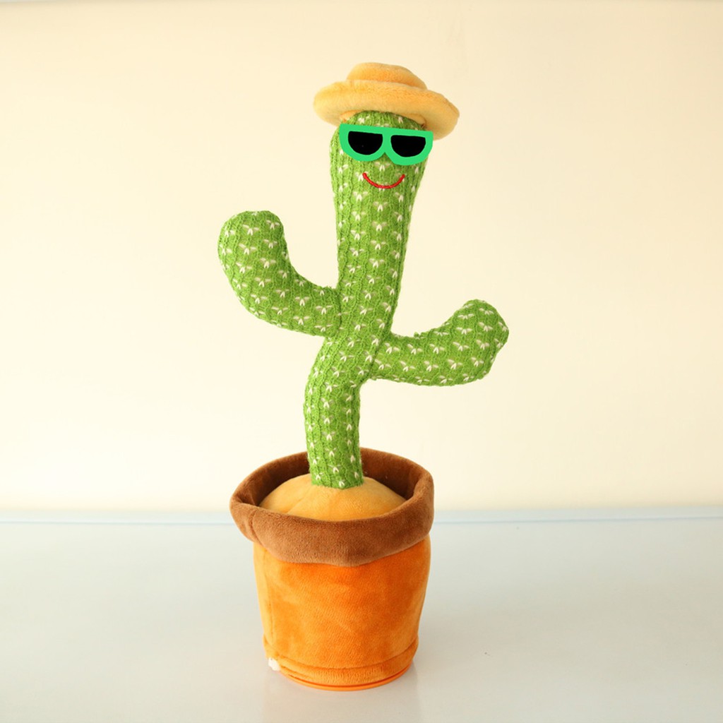 Dancing Cactus Plush Toys, Electronic Swing Cactus, Educational Toys Kids