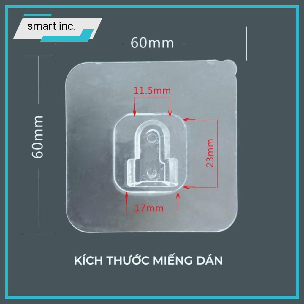 Móc Dán Treo Đồ Đỡ Ổ Cắm Điện Tranh Ảnh Cục Phát Wifi 🏆HOT🏆 Miếng Dán Gắn Tường Đa Năng Siêu Dính Chắc Chịu Lực