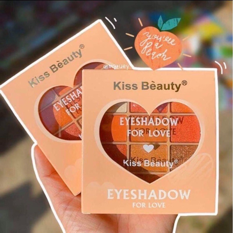 Phấn Mắt 12 Ô Màu Nhũ Lì Kiss Beauty Eyeshadow For Love No.87115