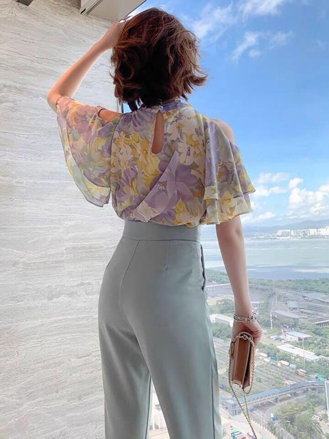 Set bộ công sở thời trang cổ nơ cao cấp bao đẹp size M L Xl 2Xl