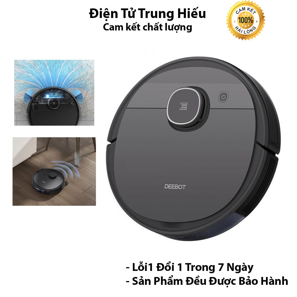 [ KỊCH SÀN ] Robot hút bụi lau nhà Ecovacs Deebot T5 HERO- chống va chạm thông minh, bảo vệ nội thất Full Box