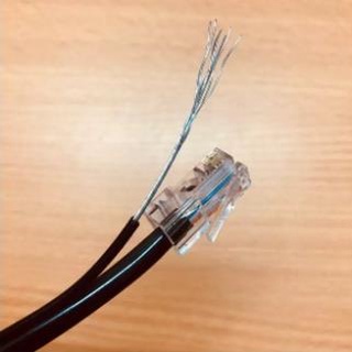 Dây mạng 4 lõi đồng có gia cường lẻ đi ngoài trời khuyến mãi bấm sẵn 2 đầu cáp [với SL trên 20 mét]