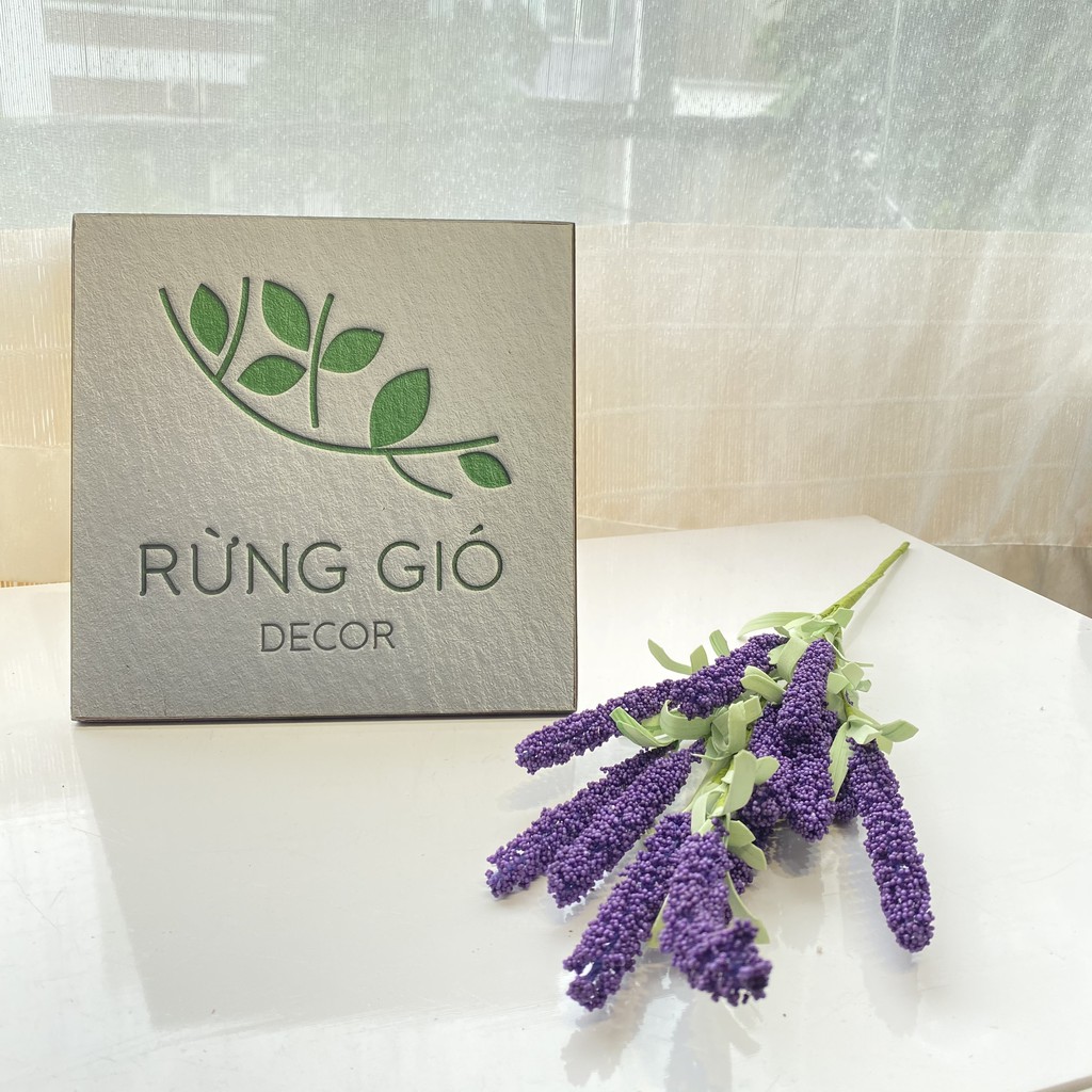 Cành hoa lavender - Hoa giả lavender trang trí nhà cửa ( giá bán 1 cành)