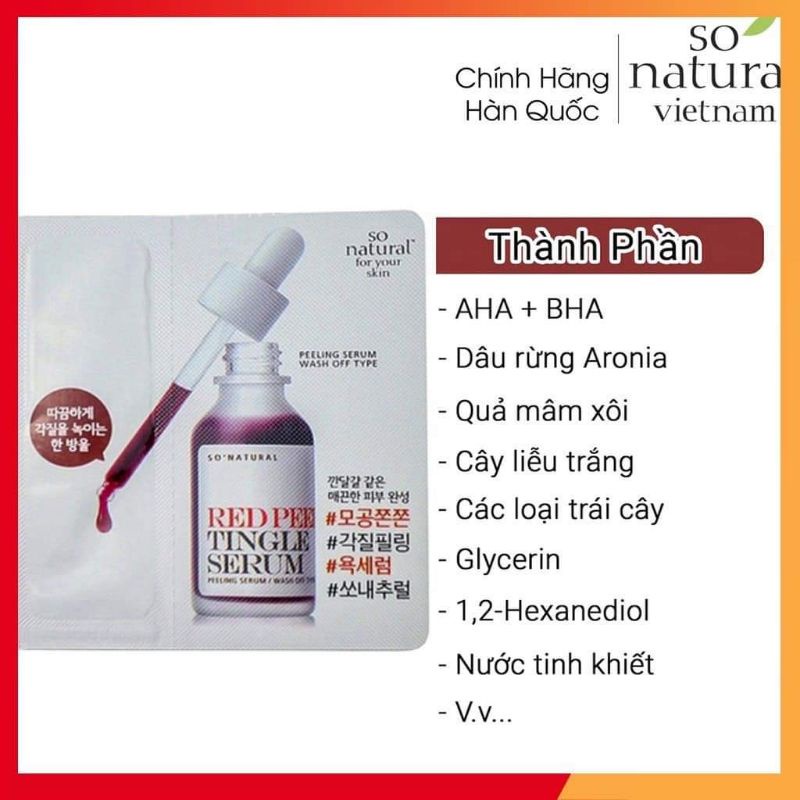 Serum Red peel Tingle gói 2,5ml