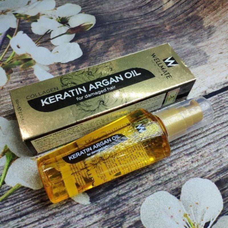 Tinh dầu Phục hồi tóc Wellmate Keratin Argan Oil 60ml