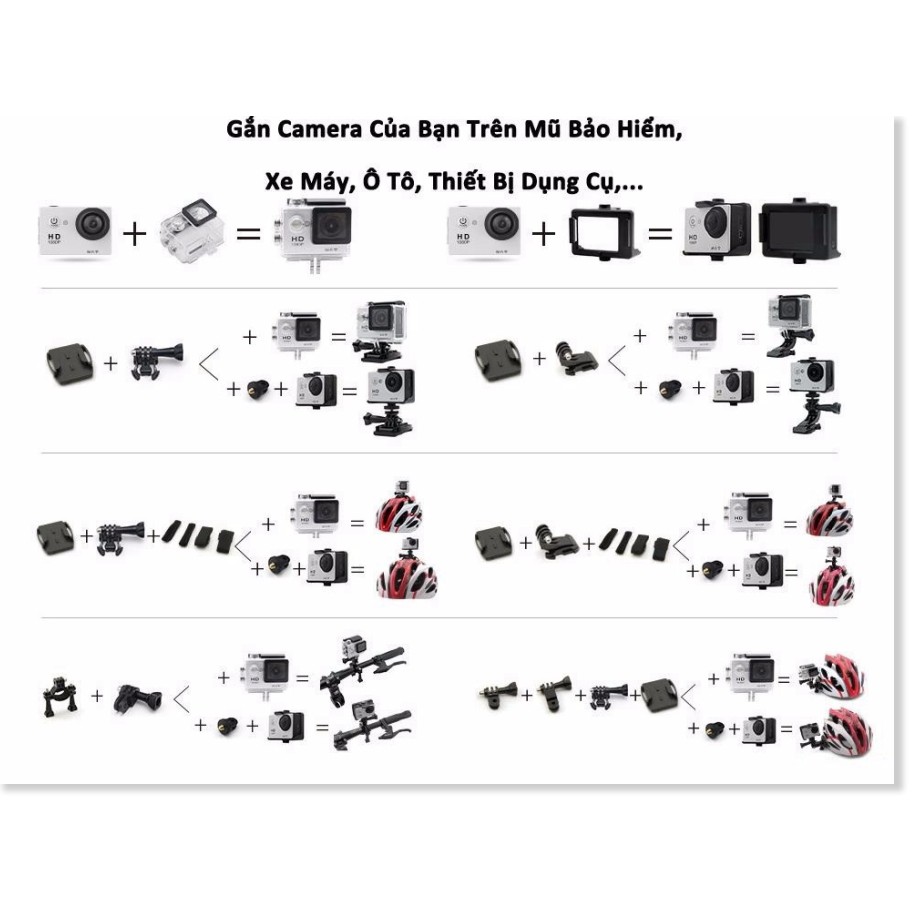 Sport Cam Wifi 4K ULTRA HD Chống Rung có Hỗ Trợ Quay Ban Đêm | BigBuy360 - bigbuy360.vn