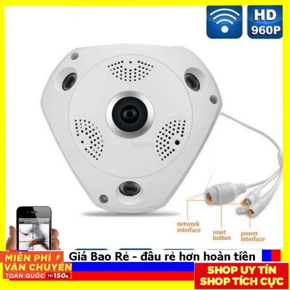 Camera VR Cam 3D Panoramic IP Wifi Full HD 360 Độ 3.0 MP tầm nhìn bao quát