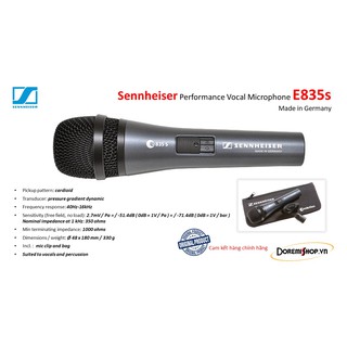 Micro dây Sennheiser E835S