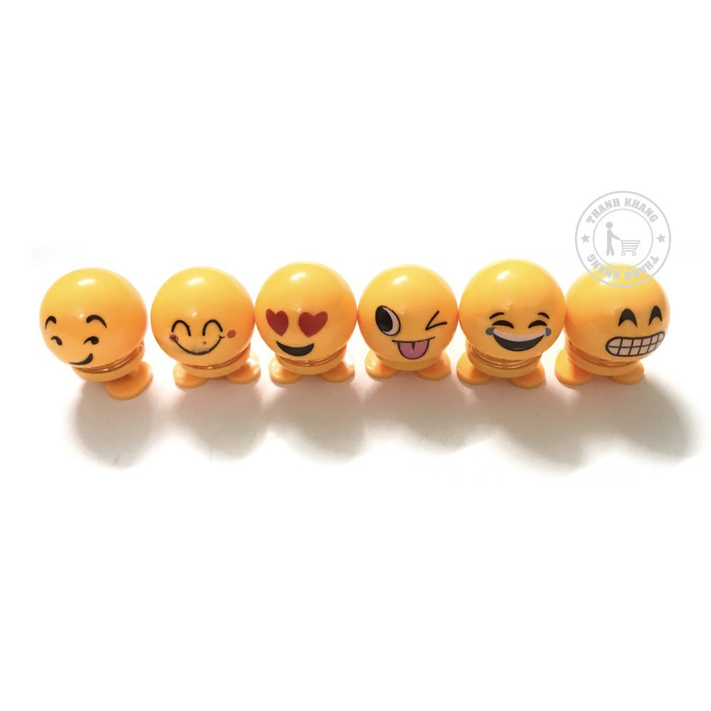 Emoji lò xo lăc đầu, đồ chơi giải trí xả stress, gắn xe hơi, xe máy, máy tính trang trí thanh khang 006001576