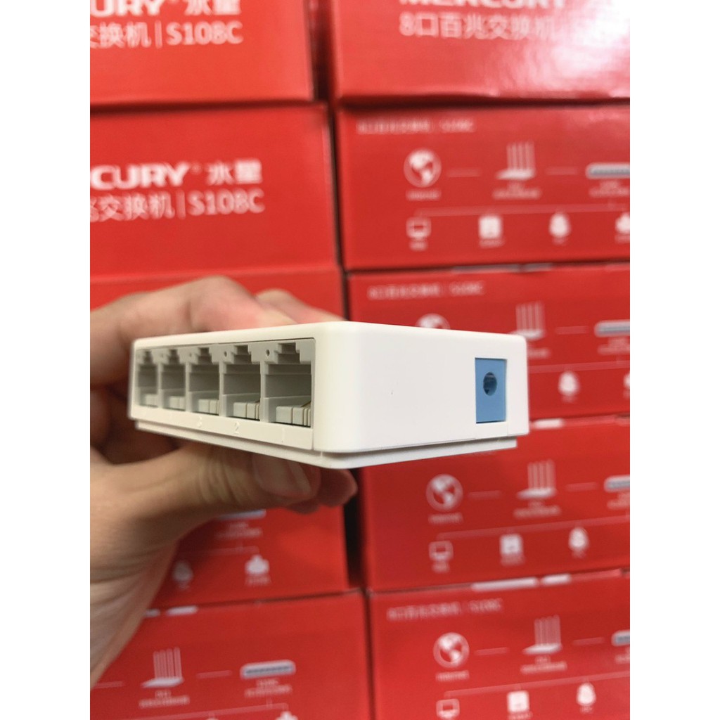 Bộ Chia Mạng Switch Mercury 5 8 cổng port Gigabit S105C  S108C  SG105C  SG108C - Go Ku