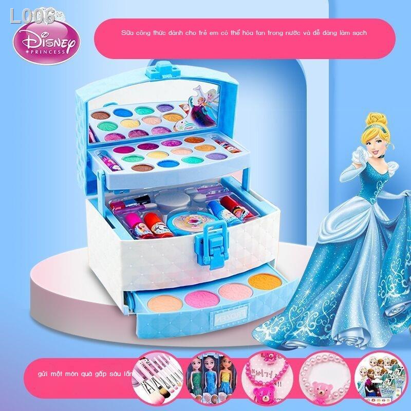 Bộ hộp trang điểm mỹ phẩm cho trẻ em Frozen Đồ chơi không độc hại