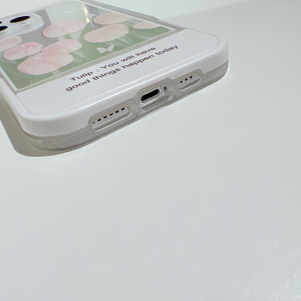 Ốp lưng iphone Ốp Điện Thoại Mềm Trong Suốt Họa Tiết Hoa Cho Iphone 13Promax Apple 12 11 xs xr/Plus/Pro/Max/Mini Dinuo case