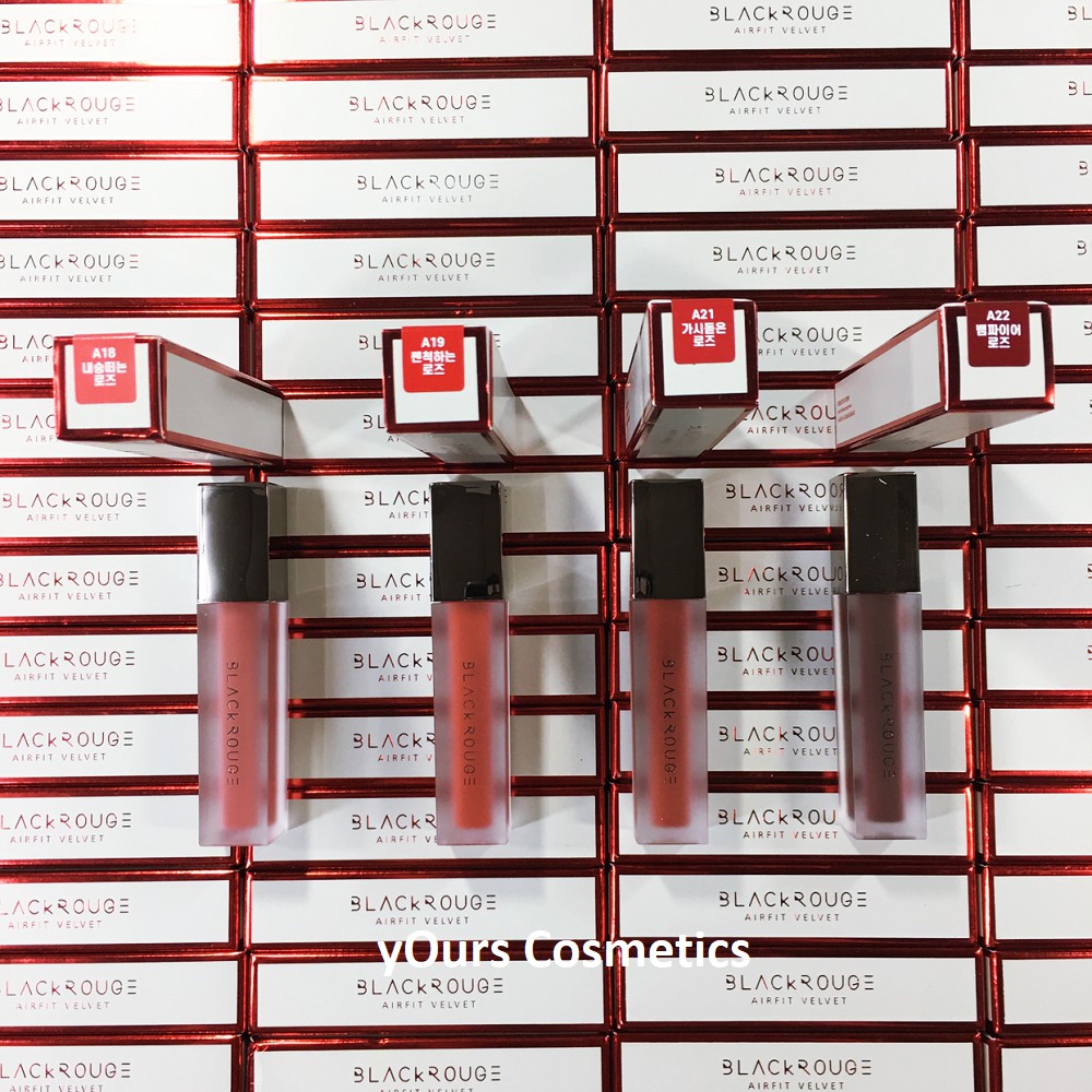 [Auth Hàn] Son Kem Lì Black Rouge A19 Màu Đỏ Ánh Cam TomatoVersion 4 Tough Rose | Thế Giới Skin Care