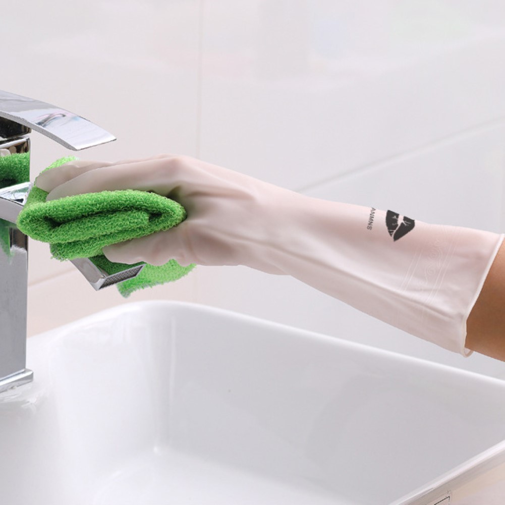 Găng Tay Cao Su Chống Thấm Nước Bảo Vệ Tay Khi Rửa Chén