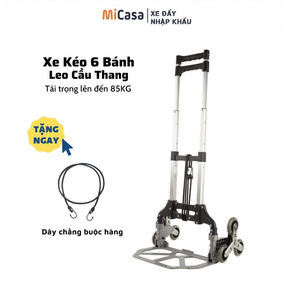 (SIÊU BỀN ) Xe Đẩy Hành Lý Hợp Kim Nhôm Cao Cấp- Xe Đẩy Gia Đình Xe Đẩy Hàng Ngoài Trời Gấp Gọn Tải Trọng 85kg