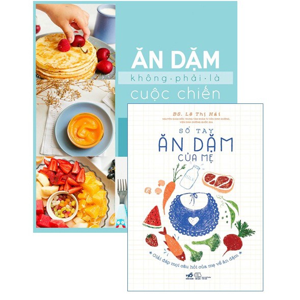 Sách - Combo Ăn dặm không phải là cuộc chiến + Sổ tay ăn dặm của mẹ