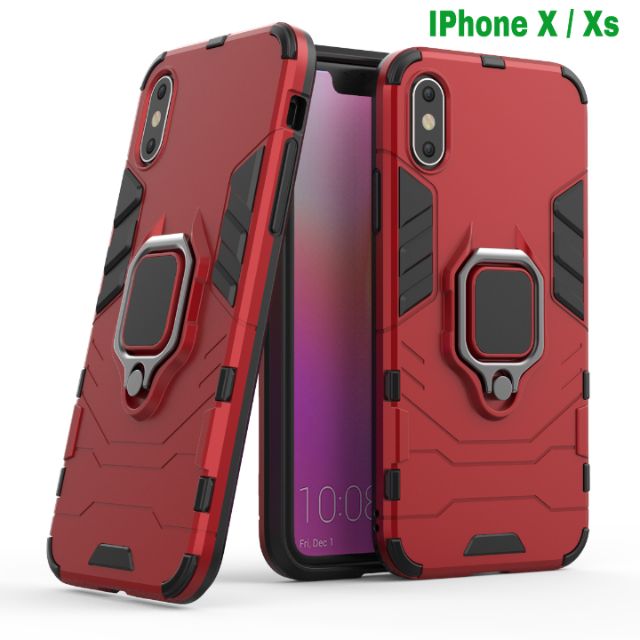 Ốp lưng Iphone X / Xs / Iphone 11 Pro / Iphone 12 / 12 Pro / 14 Pro chống sốc Iron Man Iring giá đỡ xem phim siêu bền