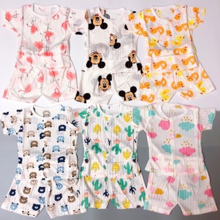 Bộ cotton giấy cộc tay cho bé