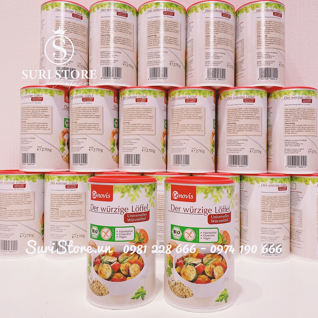 Hạt nêm hữu cơ Cenovis Bio 270g