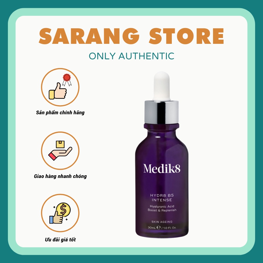 Tinh chất cấp ẩm phục hồi da Medik8 Hydr8 B5 Intense 30ml [Sarang Store]