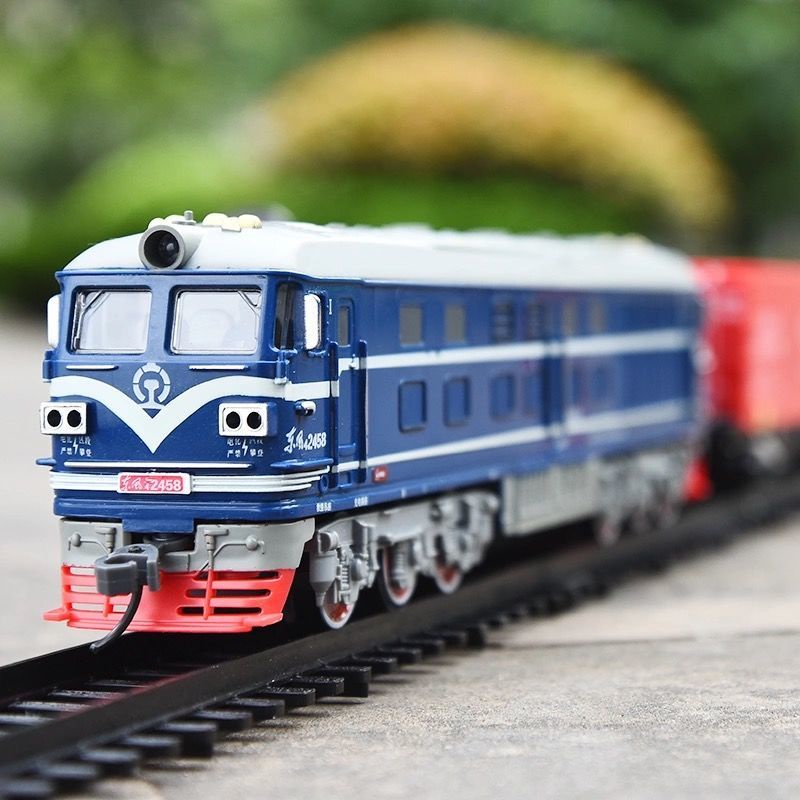 HOTMô phỏng đường ray tàu điện Dongfeng 4B đầu máy hơi nước đường sắt cao tốc mô hình xe lửa giáo dục trẻ em đồ chơi