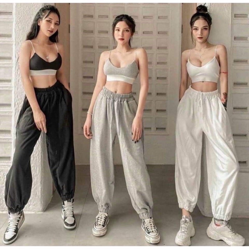 Quần jogger bo gấu vải thun da cá lót nỉ siêu ấm unisex - Quần nỉ bo ống chân