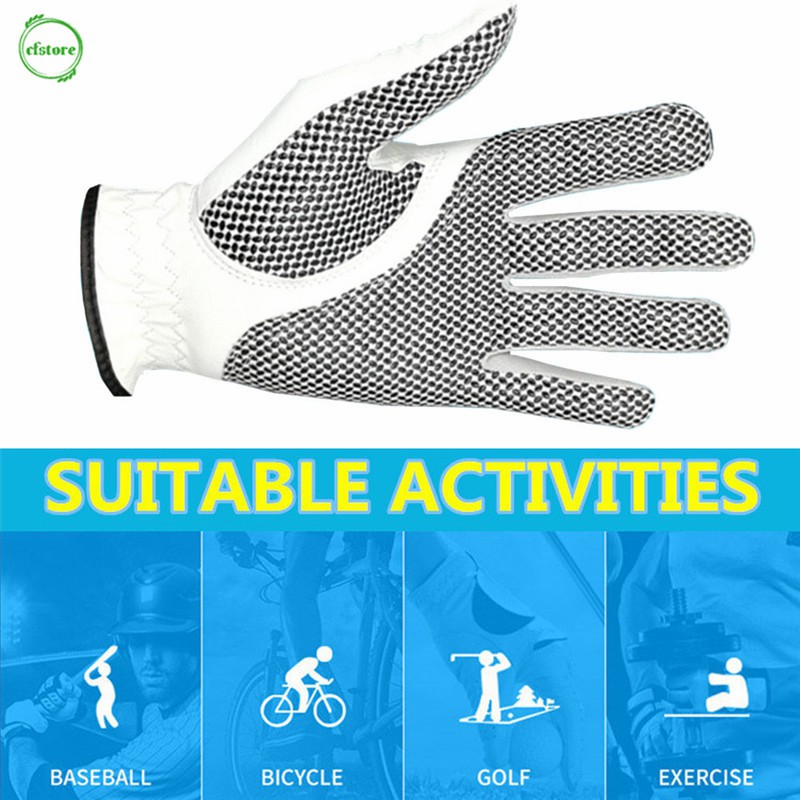 Đôi găng tay chơi golf bằng da cừu chống mòn + trượt thoáng mát cho nam