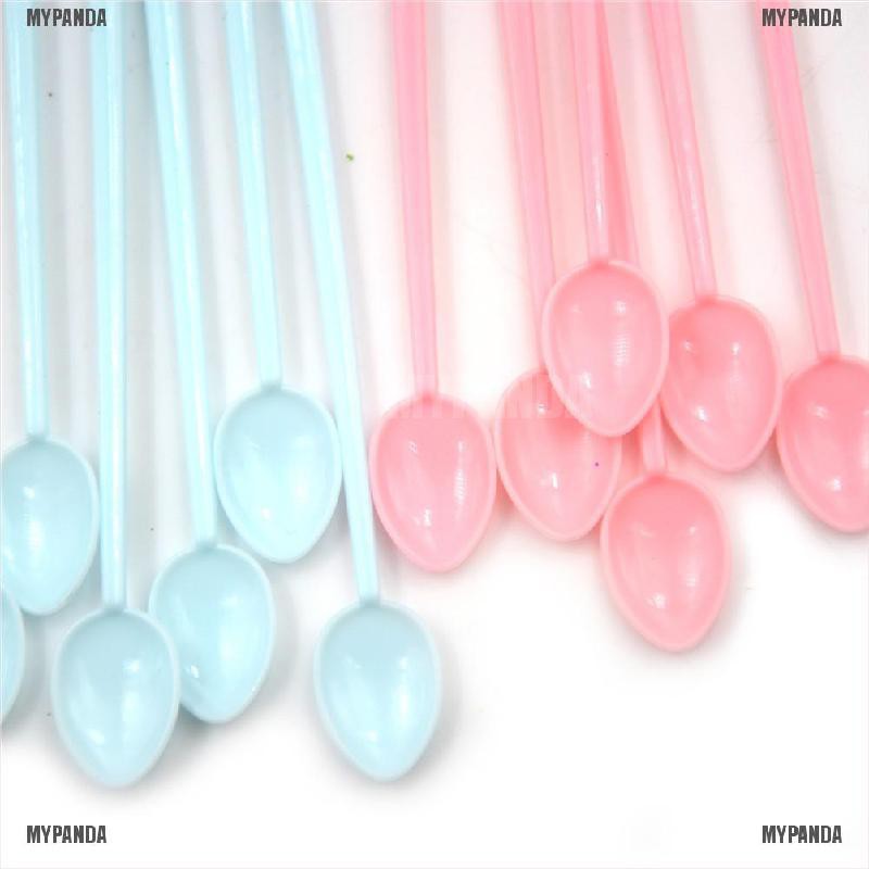 Bộ 30 muỗng nhựa mini trang trí dùng 1 lần