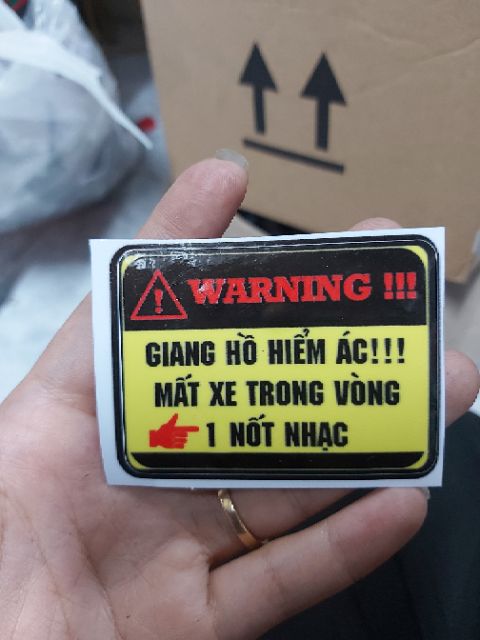 Tem Cảnh Báo Mất Xe Giá Rẻ 2k