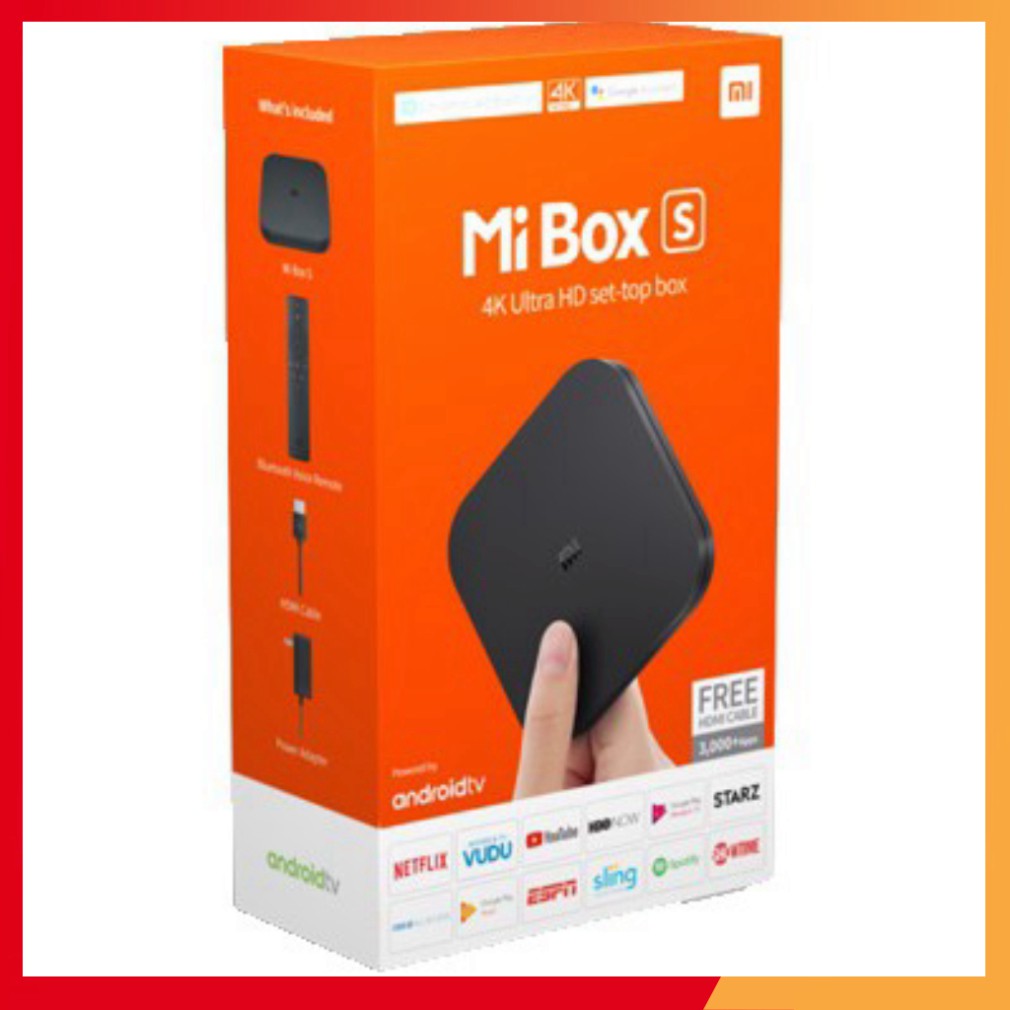 Android Tivi Box Xiaomi Mibox S 4K (Android 8.1) Tiếng Việt