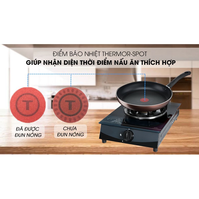 Chảo chiên chống dính đáy từ 28cm TEFAL  Day By Day - Bảo hành kỹ thuật chính hãng 24 tháng